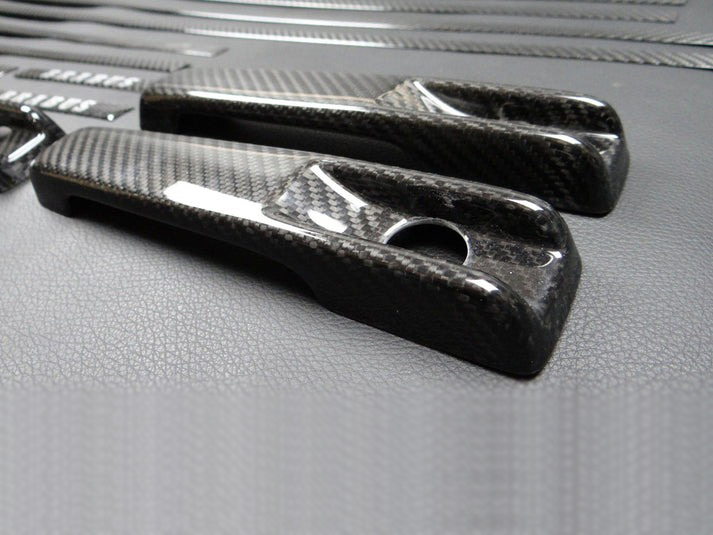Mercedes-Benz W463 G-Wagon Carbon Fiber Side Molding Inserts + Exterior Door Handle Covers Set